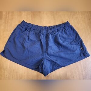 Patagonia Women's Navy Blue Barely Baggies Size L Shorts
